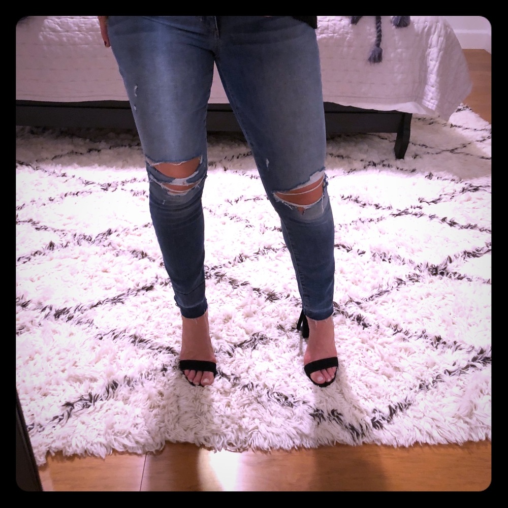 Joes jeans with raw hem